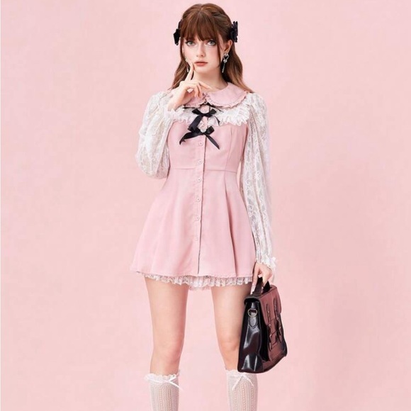 Romwe Coquette Fall matching top + shirt set NWOT💗🎀 - Picture 2 of 3